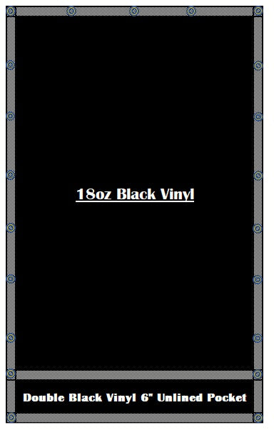 Professional Duty 18oz Black Vinyl Asphalt Tarp